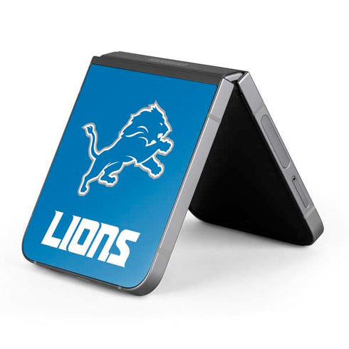 NFL Detroit Lions Distressed Galaxy Z Flip6 Skin